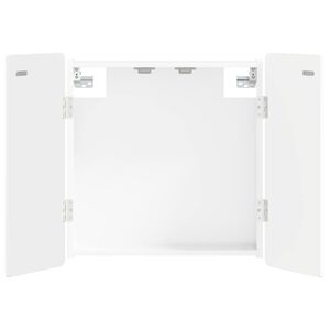 vidaXL Darts szekr&eacute;ny ZWOLLE Magasf&eacute;nyű Feh&eacute;r 52,5 x 10,5 x 57,5 cm