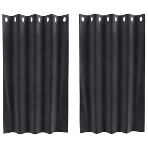 vidaXL S&ouml;t&eacute;t&iacute;tő f&uuml;gg&ouml;ny&ouml;k 2 pcs S&ouml;t&eacute;tsz&uuml;rke 140 x 140 cm B&aacute;rsony
