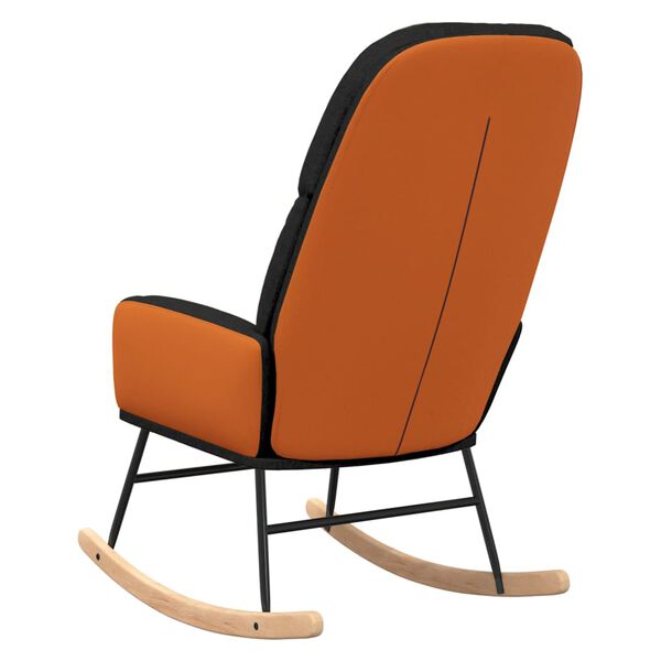 vidaXL fekete szövet hintaszék