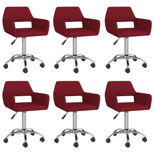 vidaXL 6 db bord&oacute; sz&ouml;vet forg&oacute; &eacute;tkezősz&eacute;k