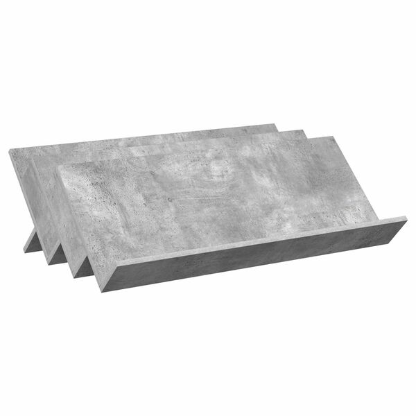 vidaXL Magazin &aacute;llv&aacute;ny Beton Sz&uuml;rke 90 x 53 x 28,5 cm Faanyag