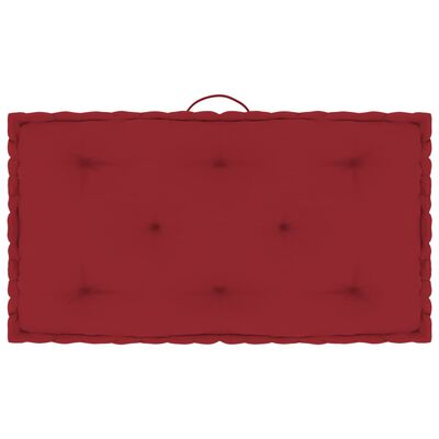 vidaXL 6 db burgundi vörös pamut raklapbútor-padlópárna