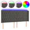 vidaXL s&ouml;t&eacute;tsz&uuml;rke b&aacute;rsony LED-es fejt&aacute;mla 183x16x118/128 cm