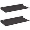 vidaXL Lebegő polc 2 pcs Fekete 40 x 17,5 x 2,5 cm Ac&eacute;l