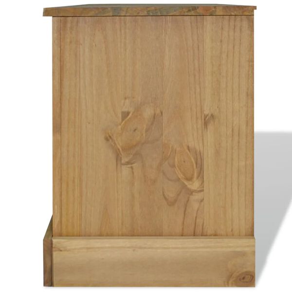 vidaXL Corona-st&iacute;lus&uacute; mexik&oacute;i fenyő TV-szekr&eacute;ny 120 x 40 x 52 cm