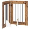 vidaXL &Ouml;sszecsukhat&oacute; kutyaker&iacute;t&eacute;s &aacute;llv&aacute;nyokkal 2 pcs Antik Fa 120,5 cm