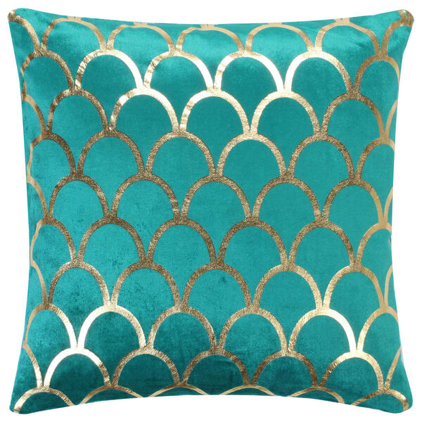 vidaXL 2 db zöld és arany fólia mintás bársony párna 40 x 40 cm