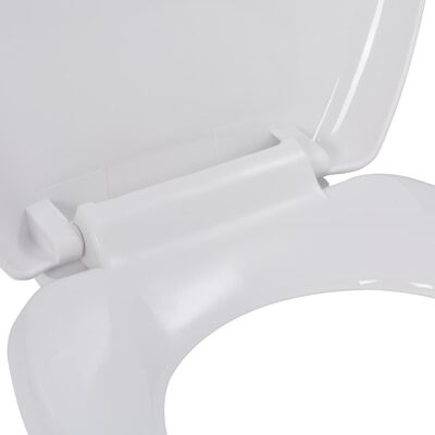 vidaXL fehér gyorsan szerelhető WC-ülőke lassan csukódó fedéllel