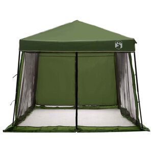 vidaXL Kemping s&aacute;tor szett tetővel 2 pcs Z&ouml;ld Taffeta &eacute;s Sz&ouml;vet