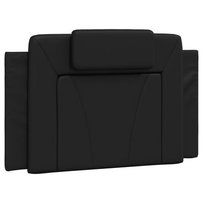 vidaXL fekete műbőr ágykeret LED-világítással 80 x 200 cm