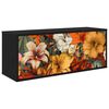 vidaXL Fals&iacute;that&oacute; TV Szekr&eacute;ny GENNEP 102 x 33 x 40 cm Fekete T&ouml;lgy