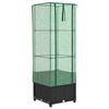 vidaXL rattan megjelen&eacute;sű magas&aacute;gy&aacute;s melegh&aacute;ztakar&oacute;val 40x40x139 cm