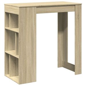 vidaXL sonoma t&ouml;lgy szerelt fa b&aacute;rasztal t&aacute;rol&oacute;kkal 102x50x103,5 cm
