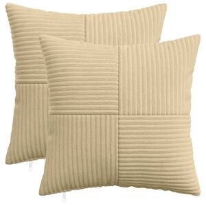 vidaXL P&aacute;rna huzat 2 db ALMELO Sz&uuml;rke z&ouml;ld 30 x 30 cm cord
