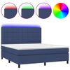 vidaXL k&eacute;k sz&ouml;vet rug&oacute;s &eacute;s LED-es &aacute;gy matraccal 180 x 200 cm