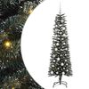 vidaXL Mű kar&aacute;csonyfa 150 LED-del Z&ouml;ld 150 cm PVC &eacute;s Műanyag &eacute;s Ac&eacute;l