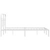 vidaXL feh&eacute;r f&eacute;m &aacute;gykeret fejt&aacute;ml&aacute;val 120x190 cm