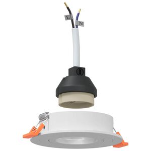 vidaXL Spotl&aacute;mpa 6 db Feh&eacute;r 9 x 9 x 2 cm Alum&iacute;nium
