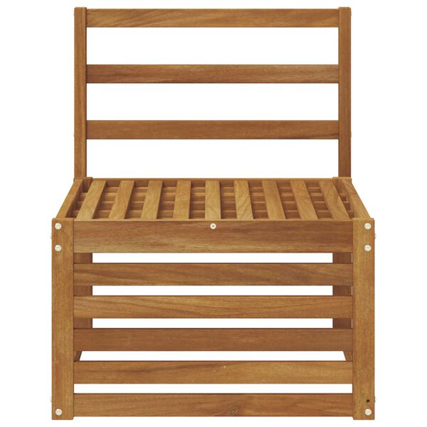 vidaXL K&uuml;lt&eacute;ri k&ouml;z&eacute;pső kanap&eacute; T&ouml;m&ouml;r Ak&aacute;cfa Term&eacute;szetes 59 x 63 x 73 cm