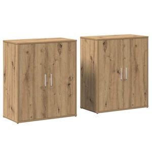 vidaXL Sz&eacute;f 2 pcs Artisan t&ouml;lgy 60 x 31 x 70 cm Faanyag