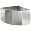 vidaXL Sarok Vir&aacute;gtart&oacute; Ez&uuml;st 60 x 60 x 35 cm Horganyzott ac&eacute;l