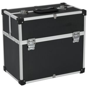 vidaXL fekete alum&iacute;nium szersz&aacute;mosl&aacute;da 38 x 22,5 x 34 cm