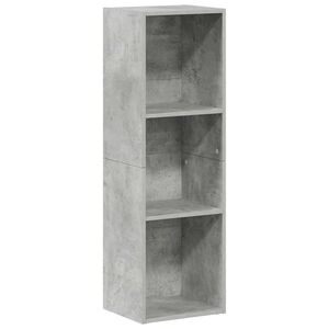 vidaXL betonsz&uuml;rke szerelt fa k&ouml;nyv-/TV-szekr&eacute;ny 36 x 30 x 114 cm