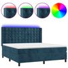 vidaXL s&ouml;t&eacute;tk&eacute;k b&aacute;rsony rug&oacute;s &eacute;s LED-es &aacute;gy matraccal 160x200 cm