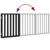 vidaXL fekete nyárfa 3 paneles összecsukható kutyakapu 150 cm