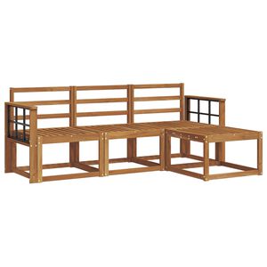 vidaXL K&uuml;lt&eacute;ri kanap&eacute; szett 4 pcs Term&eacute;szetes