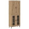 vidaXL Magasfi&uacute; 2 pcs Artisan t&ouml;lgy 69,5 x 34 x 180 cm Faanyag