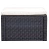vidaXL Barna polyrattan ottomán zsámoly 53x53x30 cm