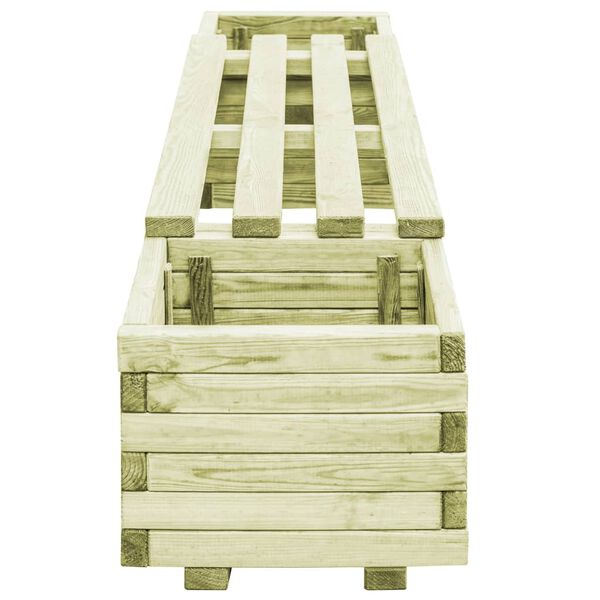 vidaXL impregnált fenyőfa kerti virágtartó pad