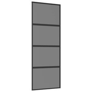 vidaXL Cs&uacute;sz&oacute; ajt&oacute; 76 x 205 cm Edzett &Uuml;veg &eacute;s Alum&iacute;nium