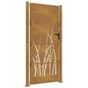 vidaXL Corten ac&eacute;l kerti kapu 100x175 cm, fűmint&aacute;s
