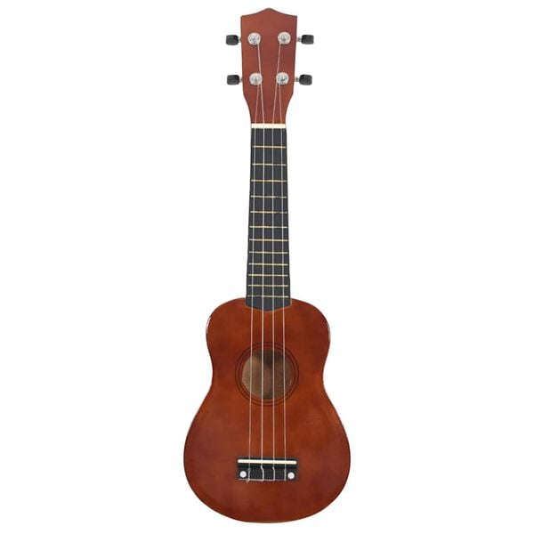 vidaXL term&eacute;szetes soprano ukulele k&eacute;szlet t&aacute;sk&aacute;val gyerekeknek 23"