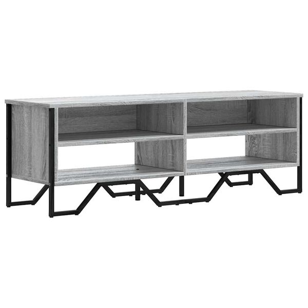 vidaXL szürke sonoma színű szerelt fa TV-szekrény 122 x 34 x 41 cm