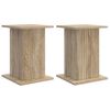 vidaXL N&ouml;v&eacute;ny&aacute;llv&aacute;ny 2 db Sonoma T&ouml;lgy 30,5 x 30 x 43 cm Szerelt Fa