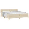 vidaXL Boxrug&oacute;s &aacute;gy fejt&aacute;ml&aacute;val Kr&eacute;m 200 x 200 cm sz&ouml;vet