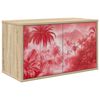 vidaXL Fals&iacute;that&oacute; TV Szekr&eacute;ny AACHEN 69 x 33 x 40 cm Sonoma T&ouml;lgy