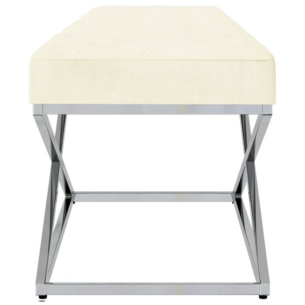 vidaXL kr&eacute;msz&iacute;nű b&aacute;rsony &eacute;s rozsdamentes ac&eacute;l pad