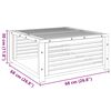 vidaXL tömör akácfa kerti asztal 68 x 68 x 30 cm