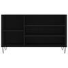 vidaXL fekete szerelt fa cipősszekr&eacute;ny 102x36x60 cm