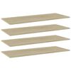 vidaXL 4 db sonoma-t&ouml;lgy sz&iacute;nű forg&aacute;cslap k&ouml;nyvespolc 100x40x1,5 cm