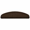 vidaXL &ouml;ntapad&oacute;s l&eacute;pcsőszőnyegek 30 db 65 x 21 x 4 cm barna f&eacute;lk&ouml;r alak&uacute; nagy