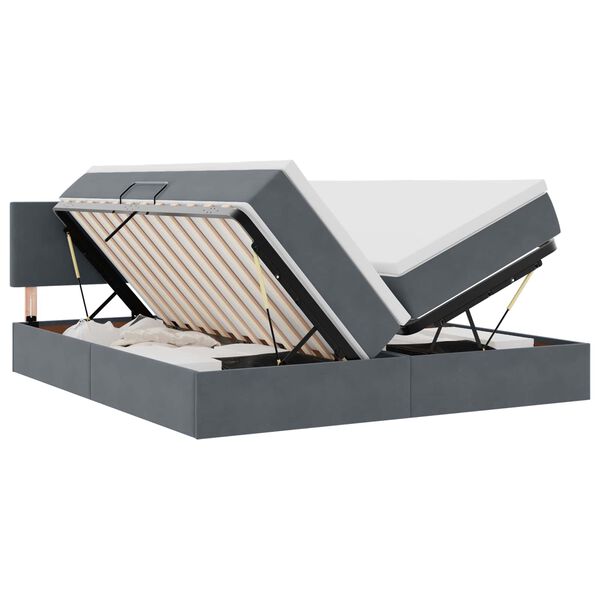 vidaXL &Aacute;gy LED -es l&aacute;mp&aacute;kkal S&ouml;t&eacute;tsz&uuml;rke 180 x 200 cm B&aacute;rsony