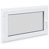vidaXL Pinceablak RISOR 100 x 70 cm PVC &eacute;s &Uuml;veg Feh&eacute;r