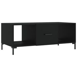 vidaXL fekete szerelt fa doh&aacute;nyz&oacute;asztal 102 x 50 x 40 cm