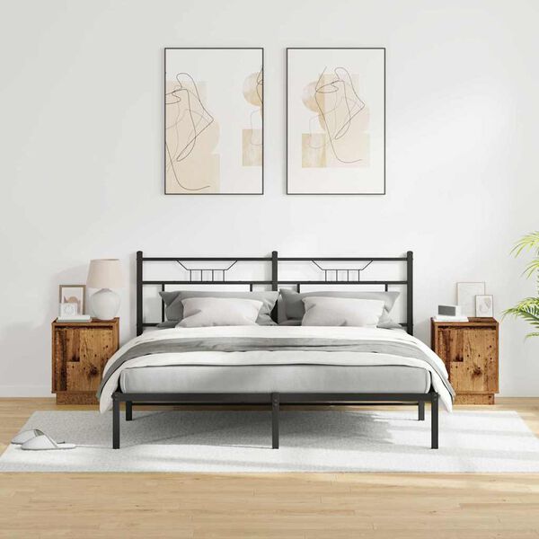 vidaXL &Eacute;jjeliszekr&eacute;ny 2 pcs &Ouml;reg fa 39 x 34,5 x 50 cm Faanyag