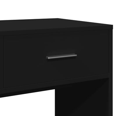 vidaXL fekete fésülködőasztal tükörrel 80x39x80 cm